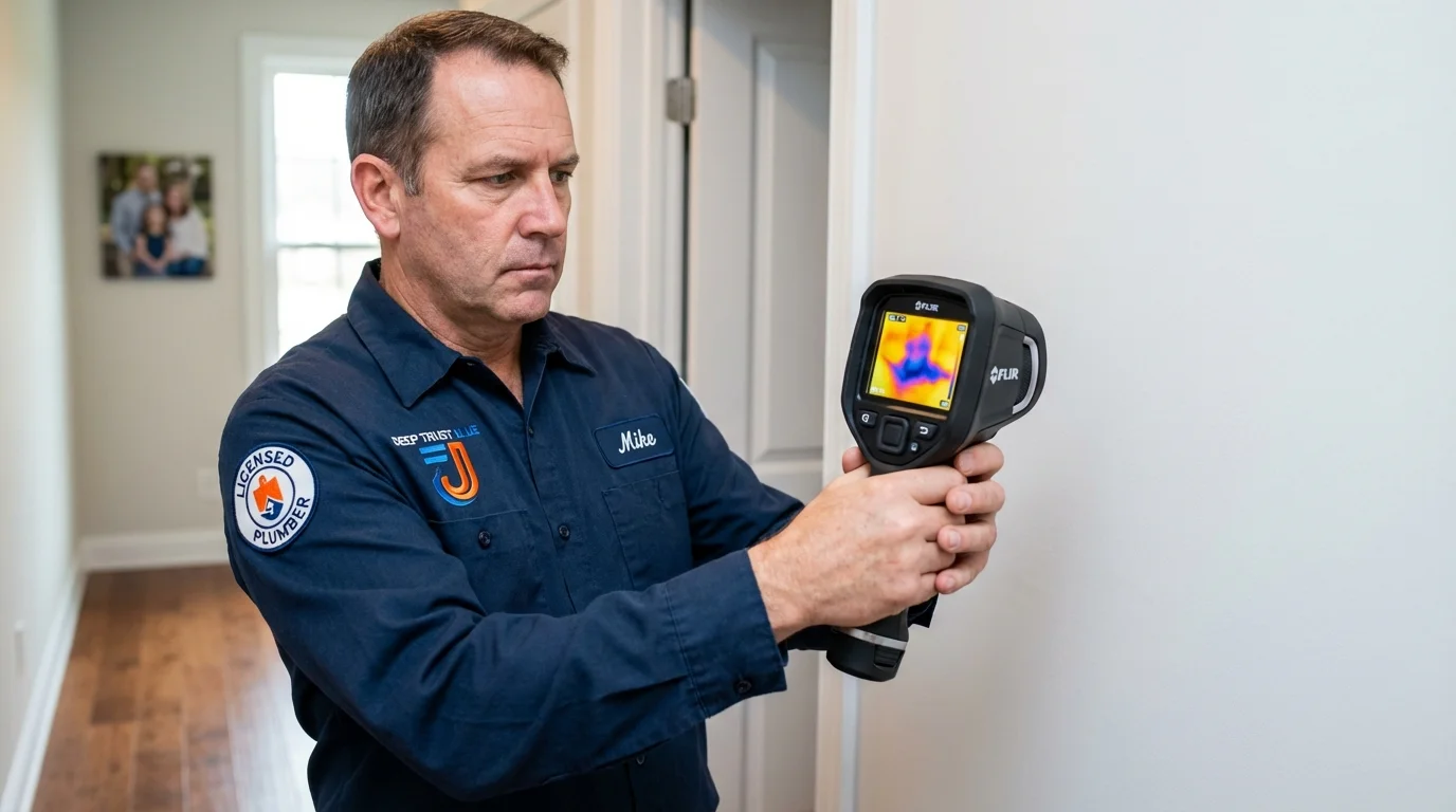 Thermal imaging leak detection by Johns Plumbing LLC in Wellston